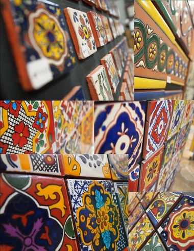 C238-Mexicain fait main Talavera Clay Tile Art populaire 4x4" peinte à la main 